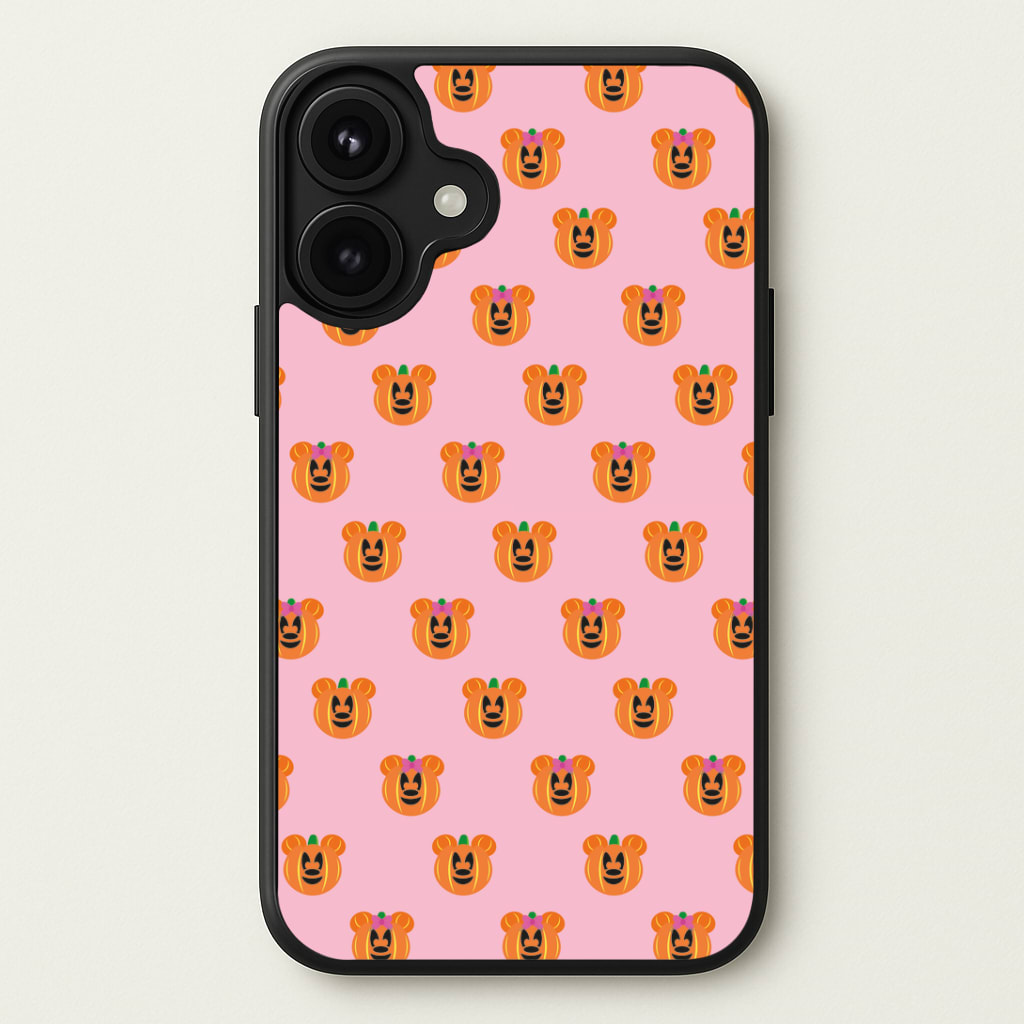 Female Mouse Pumpkin Pattern Halloween Phone Case
