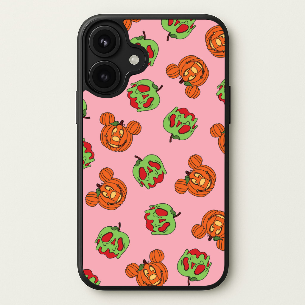 Pumpkin Mouse And Poison Apple Pattern Phone Case