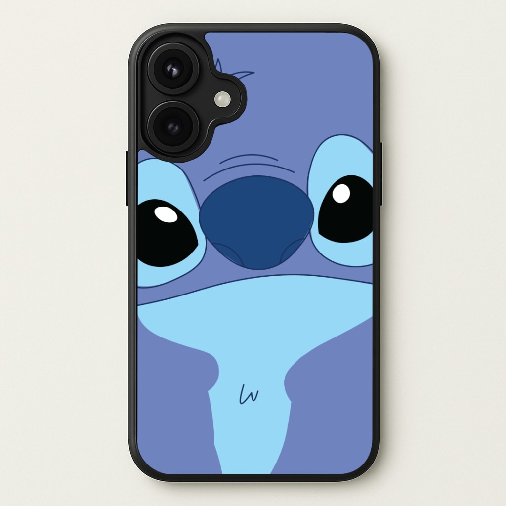 Blue Alien Face Phone Case