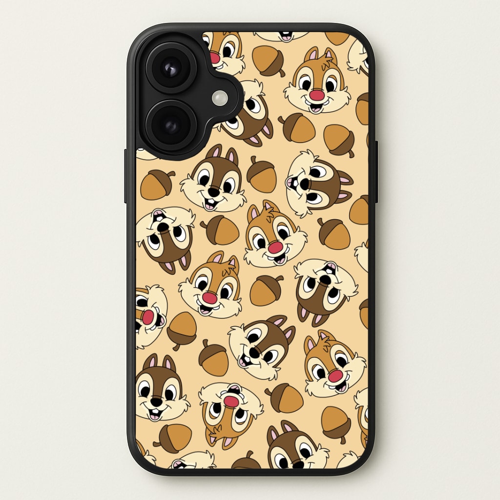 Cute Squirrels And Acorns Pattern Phone Case