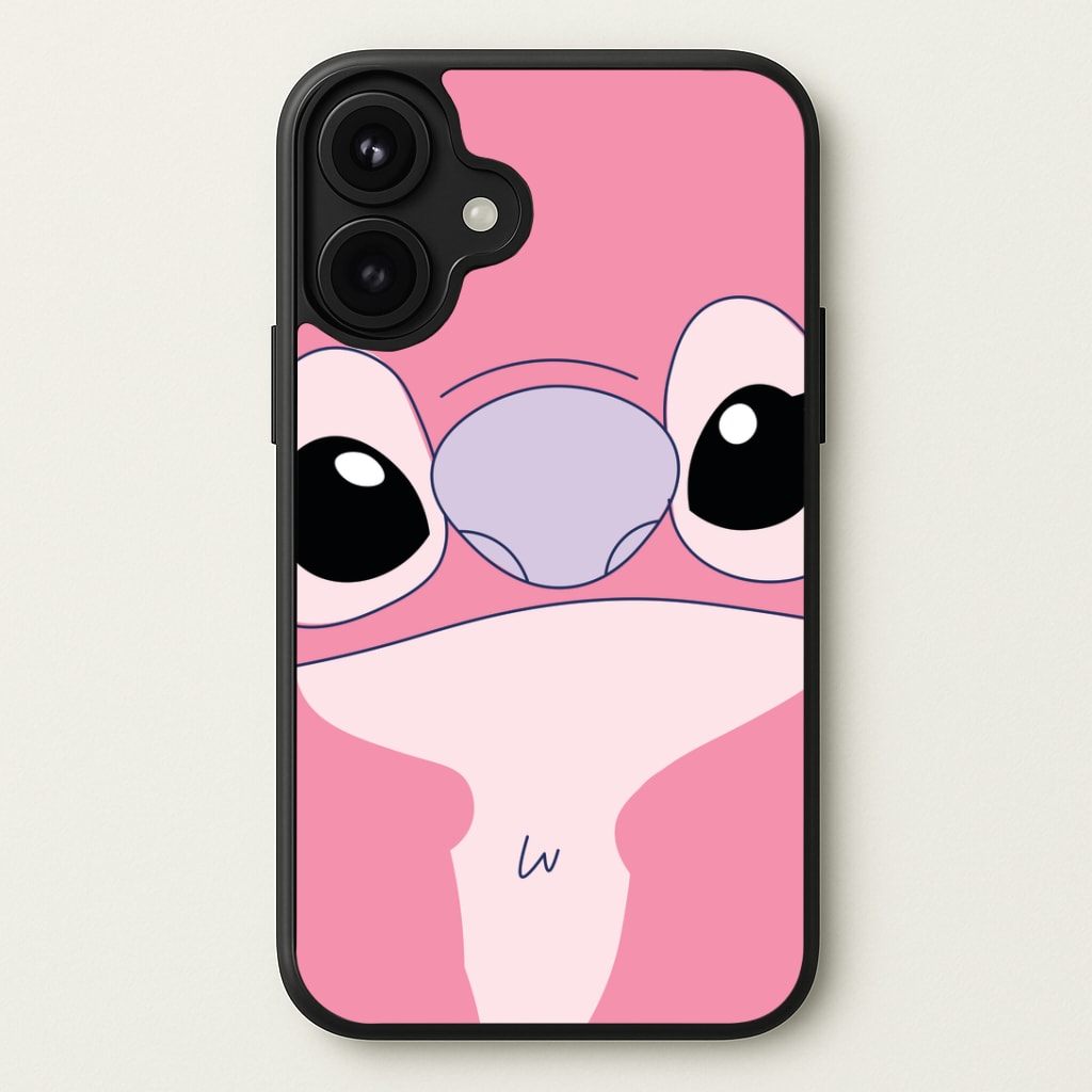 Cute Pink Alien Face Phone Case