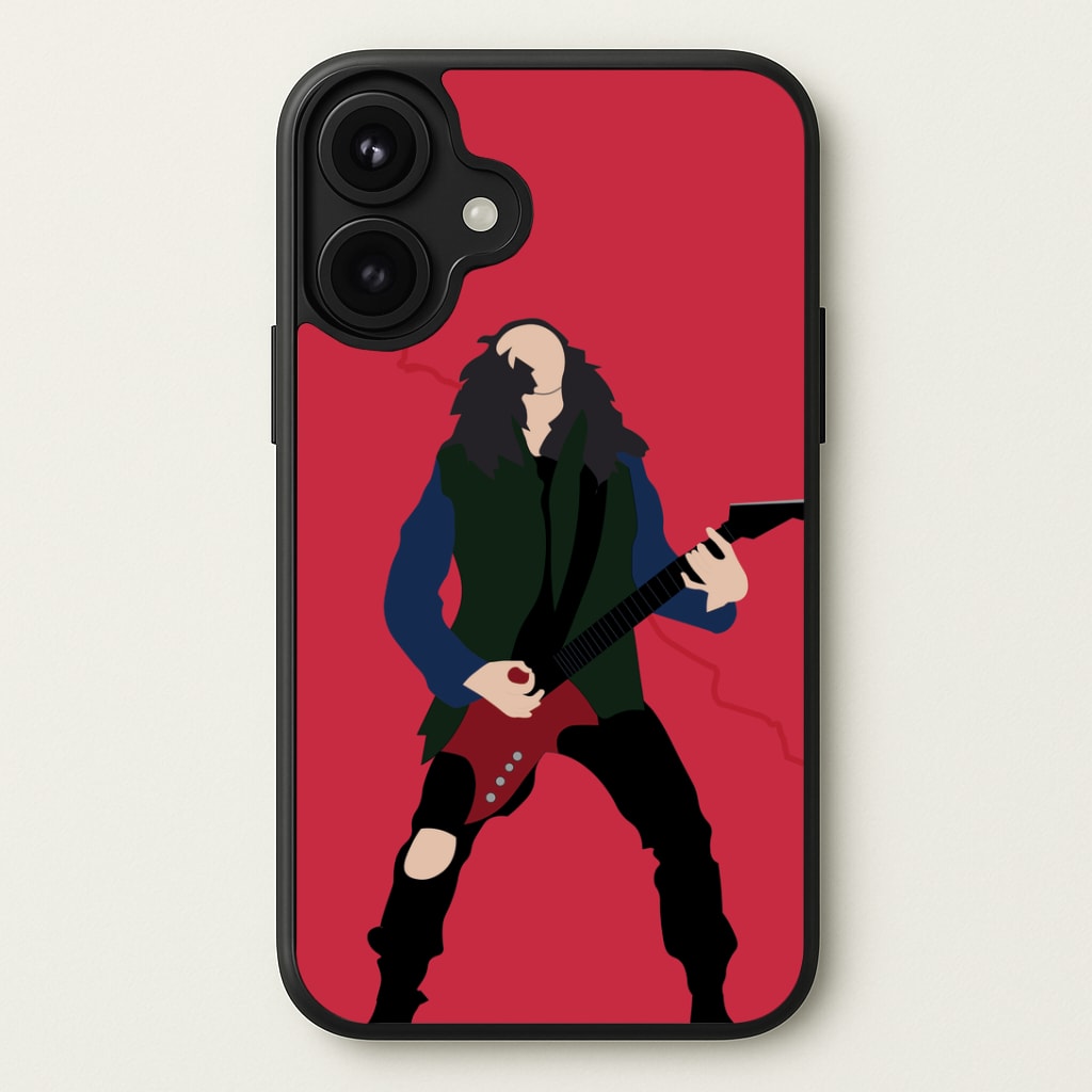 Eddie Munson Playing Guitar Phone Case