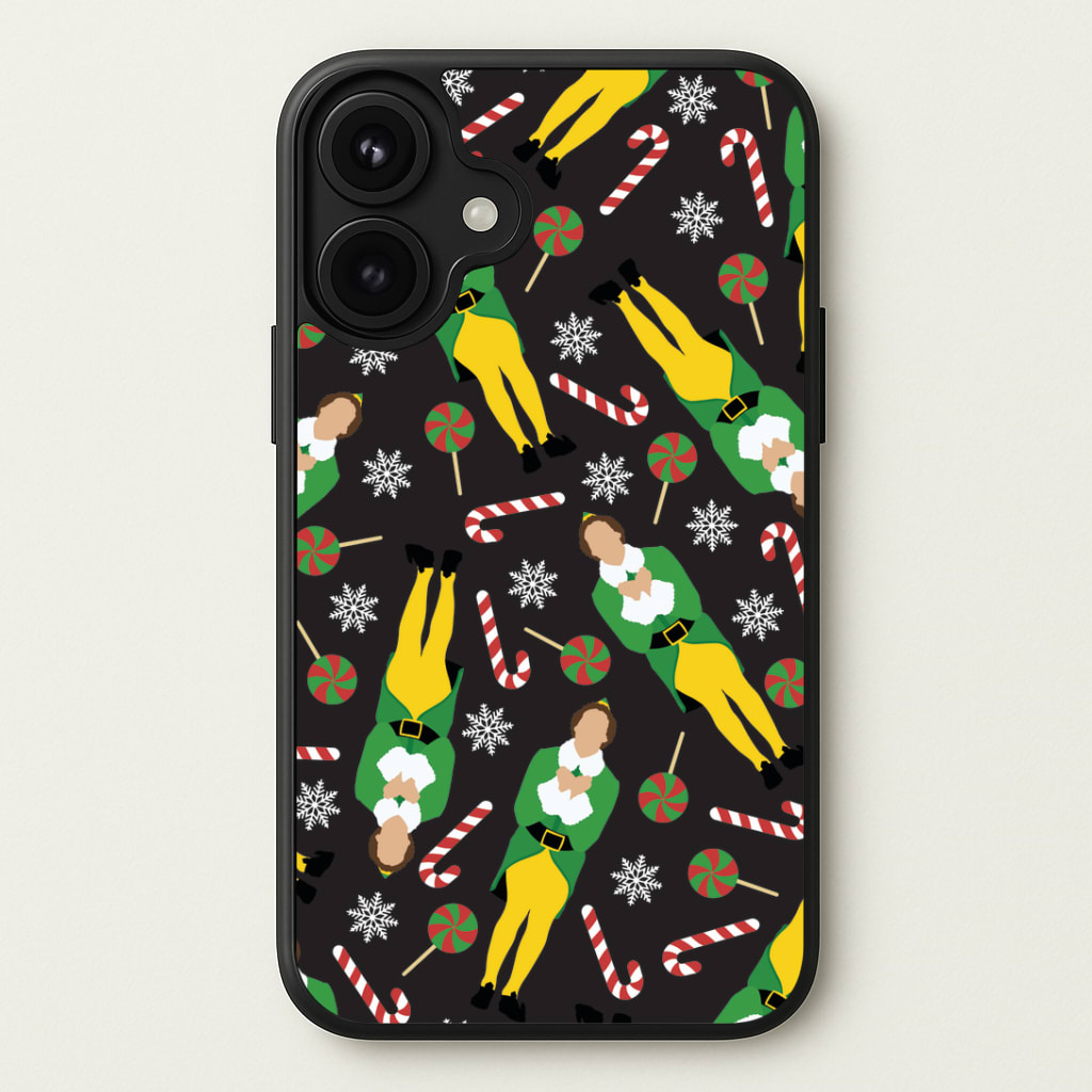 Elf Candy Cane Pattern Phone Case