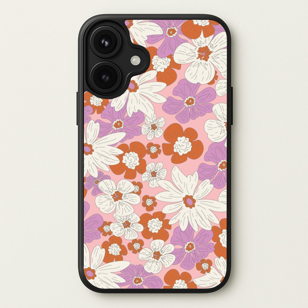 Retro Flowers - Floral Patterns Phone Case