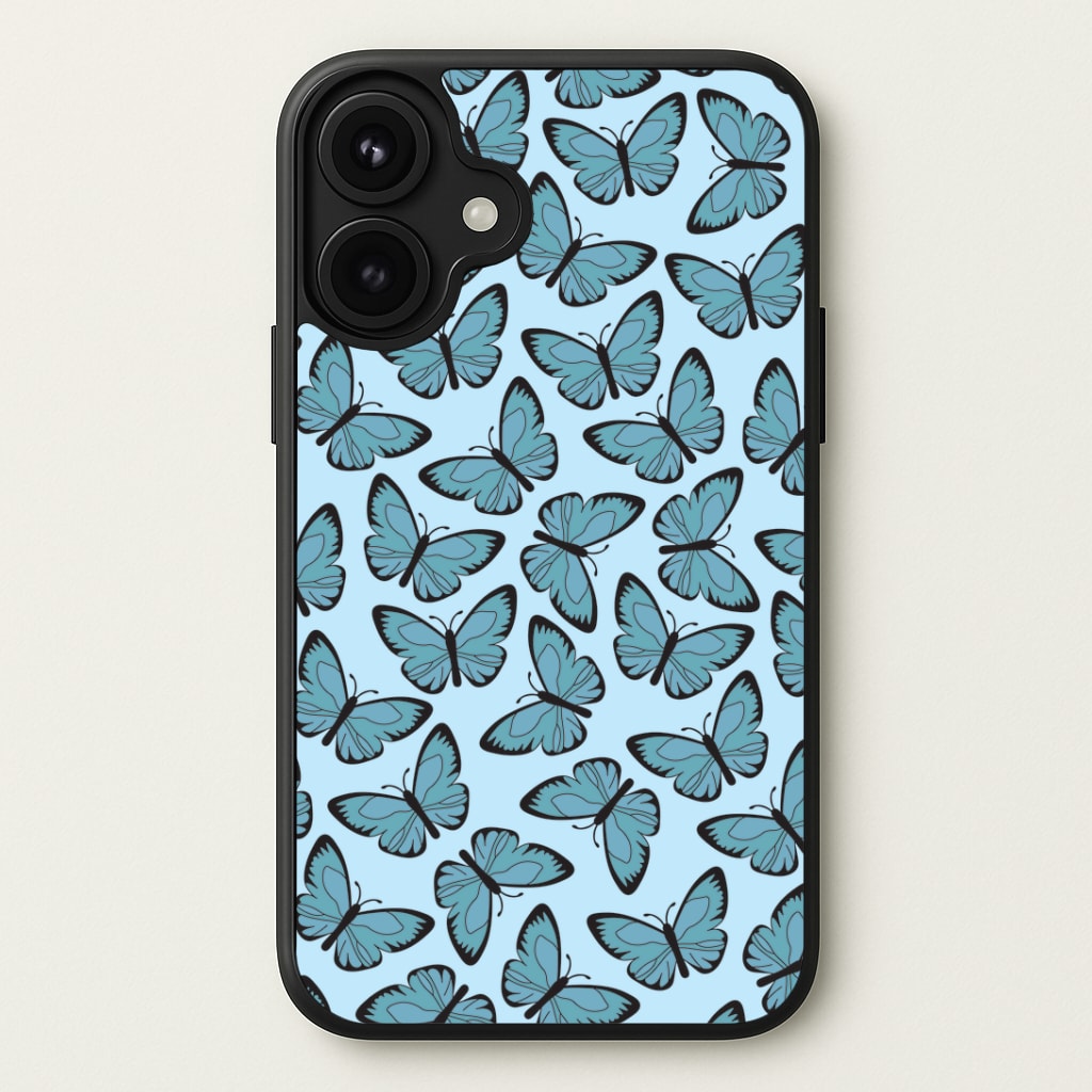 Blue Butterfly - Butterfly Patterns Phone Case