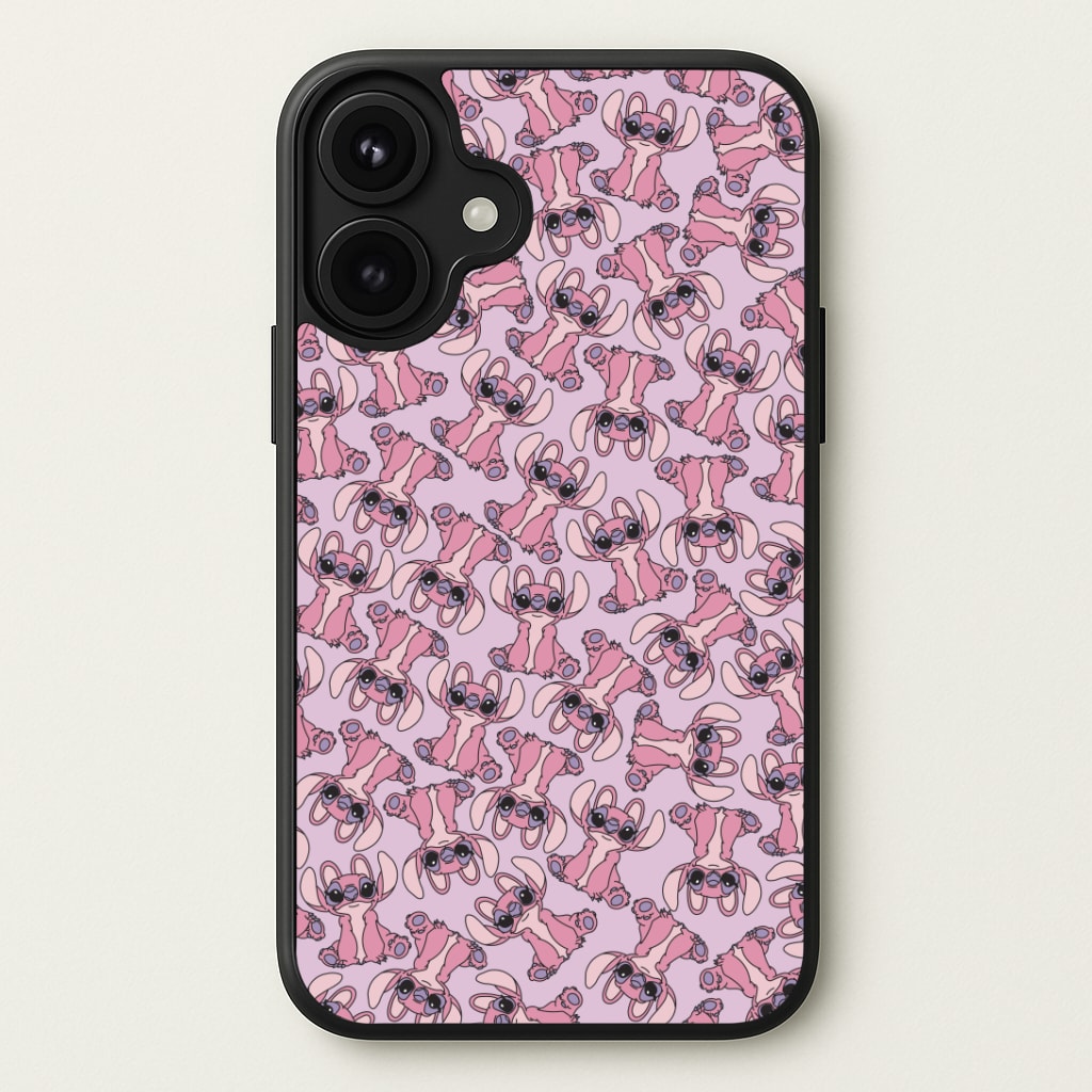 Angel Pink Alien Pattern Phone Case