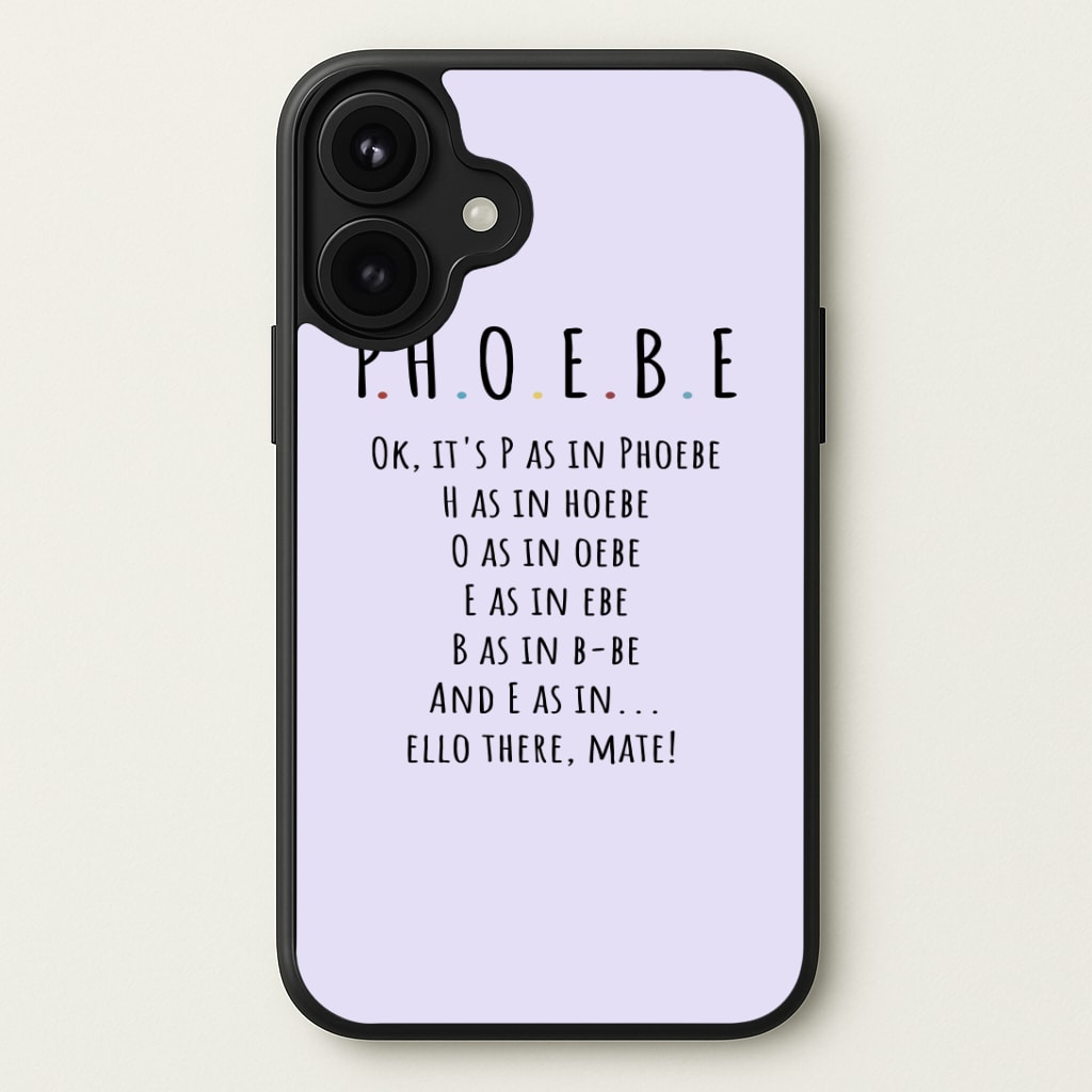 Spelling Phoebe Phone Case
