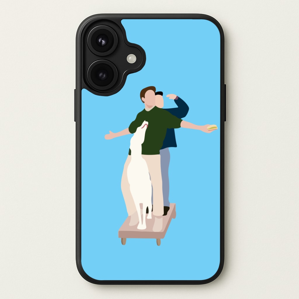 Two Men And A Dog Phone Case
