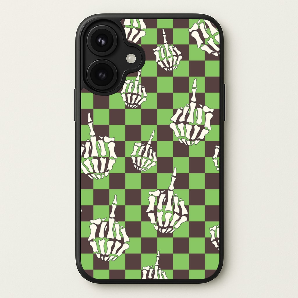Green Middle Finger Phone Case