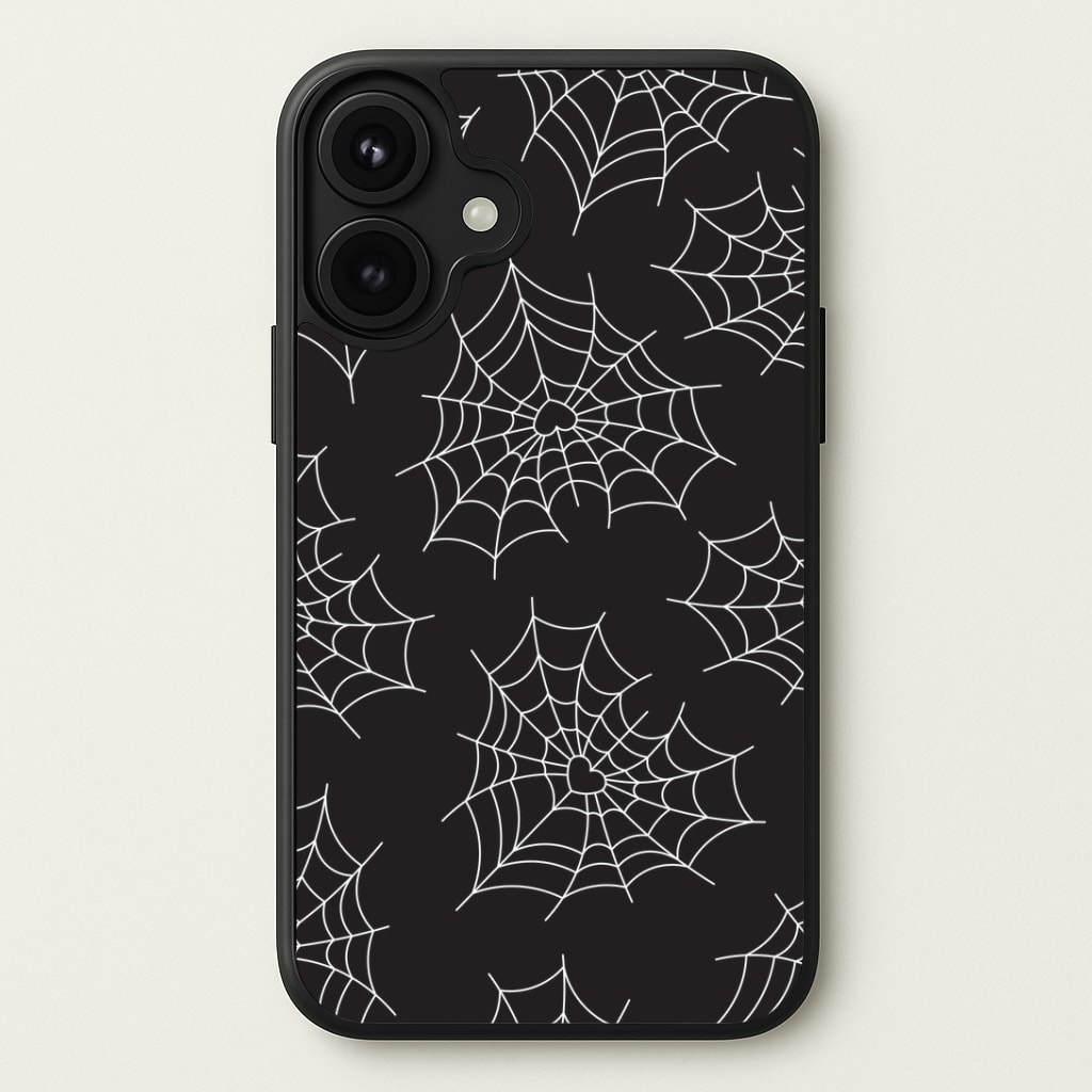 Spiderweb Hearts Pattern Phone Case