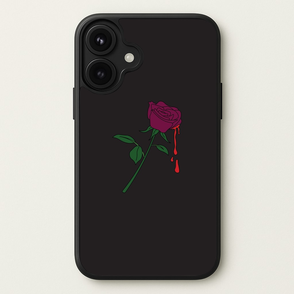 Dark Pink Rose Phone Case