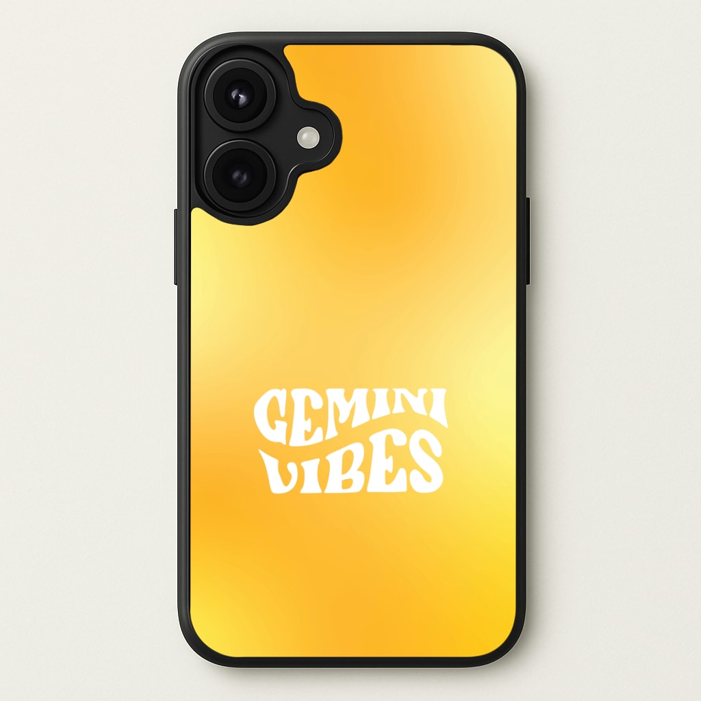 Gemini Vibes Gradient Zodiac Phone Case
