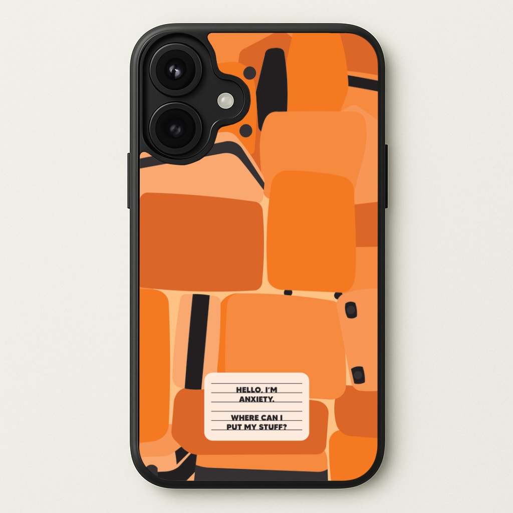 Hello I'm Anxiety - Inside Out Phone Case