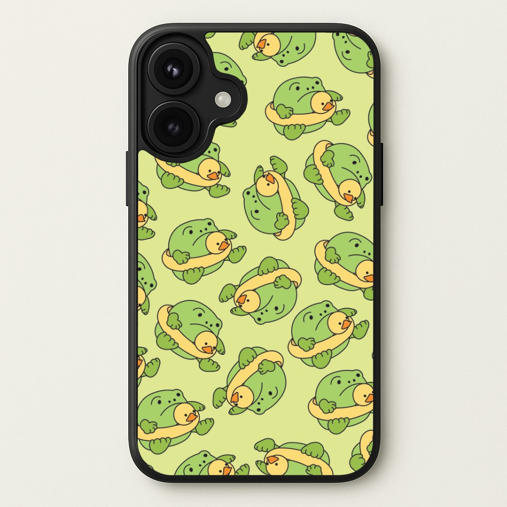 Frog Pattern - Plushy Phone Case