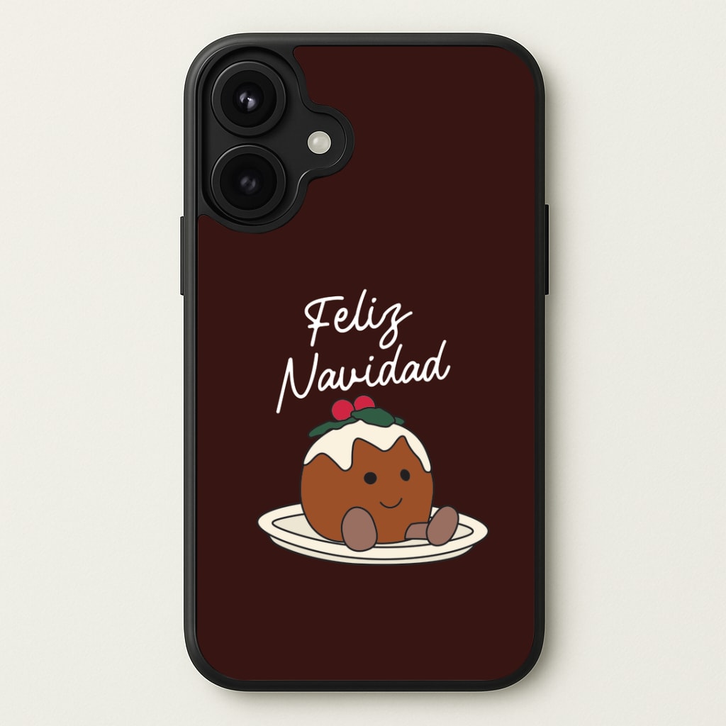 Christmas Pudding Plush Phone Case