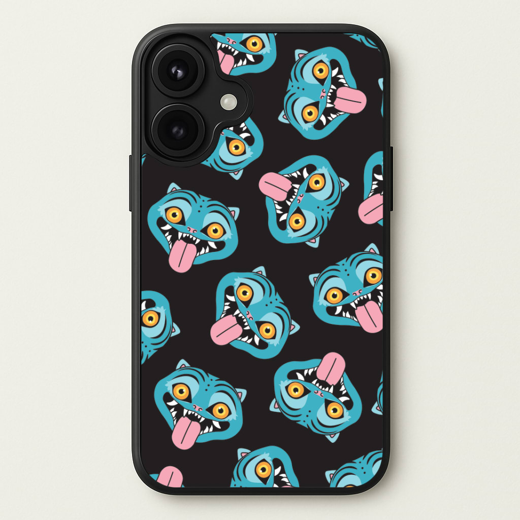 Demon Cat Pattern Phone Case
