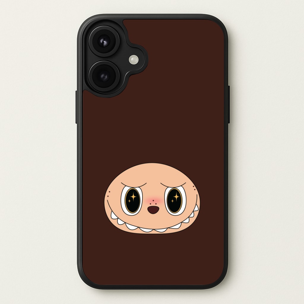 Cute Brown Monster Face Phone Case