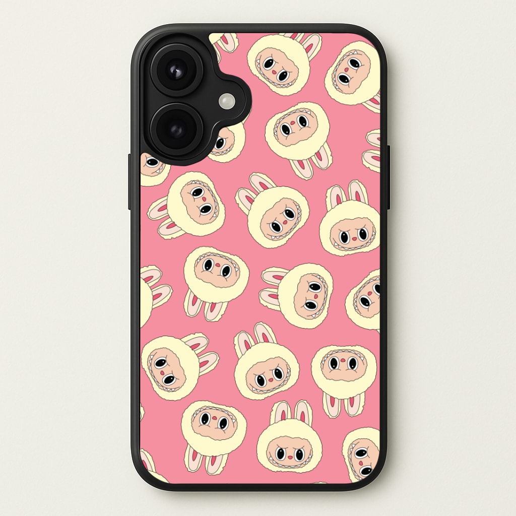 Cute Cream Monster Face Pattern Phone Case