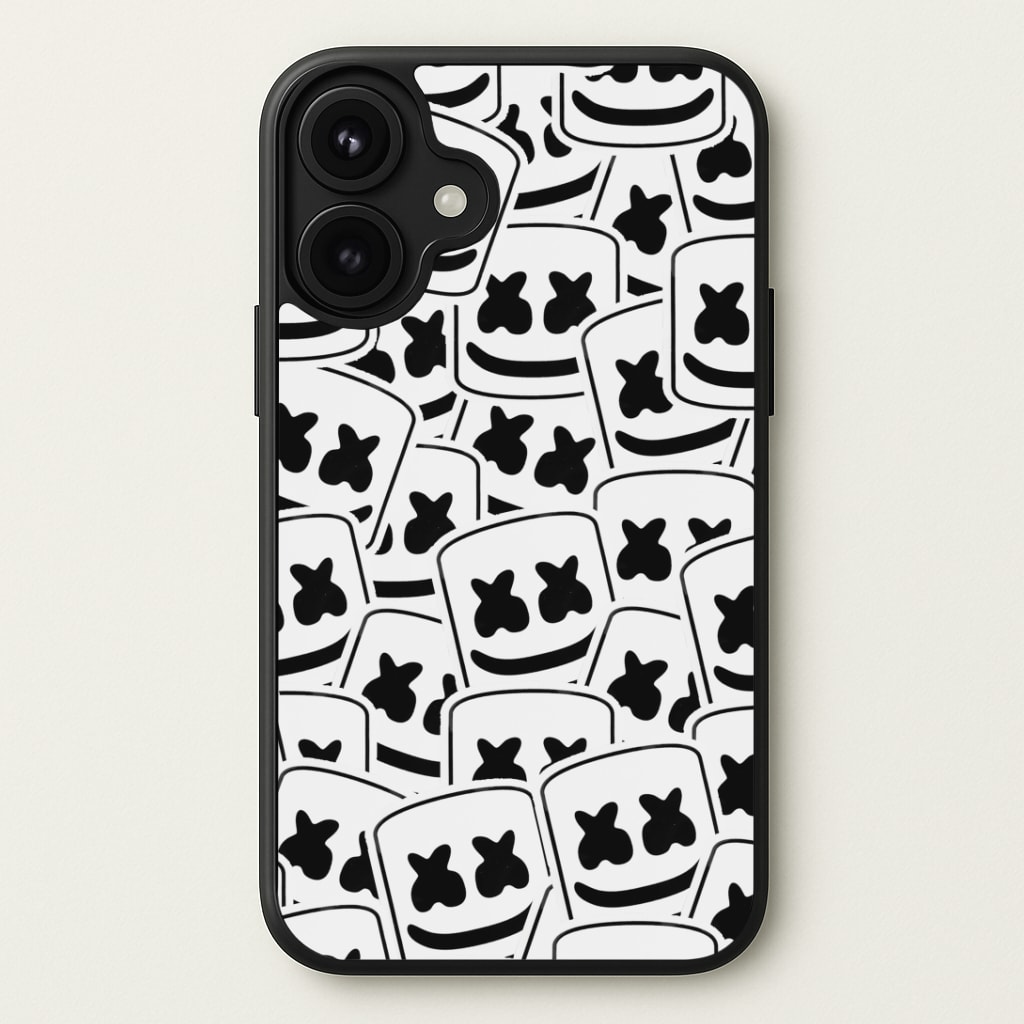 Collage - White Helmet DJ Phone Case