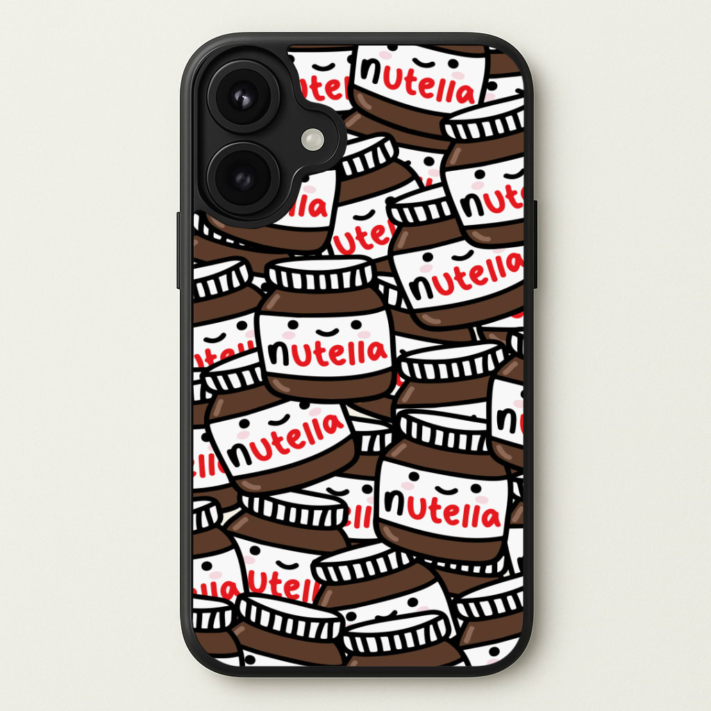 Cute Nutella Pattern Phone Case