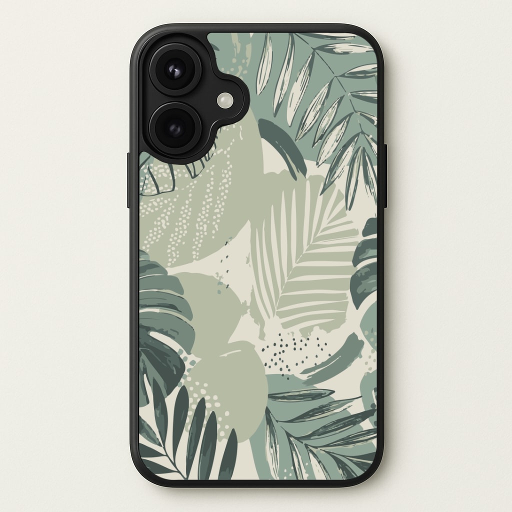 Green Leaf Pattern - Foliage Phone Case