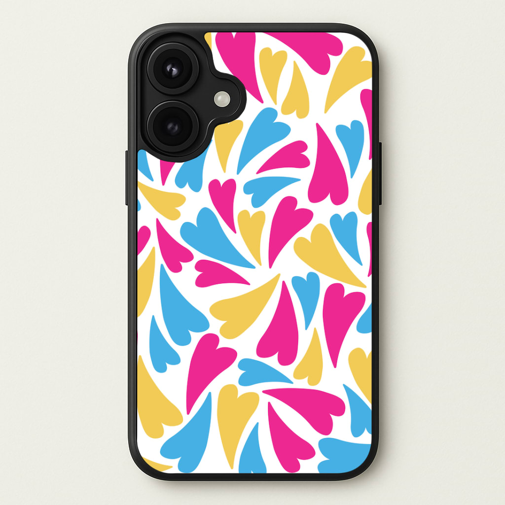 Pansexual Hearts - Pride Phone Case