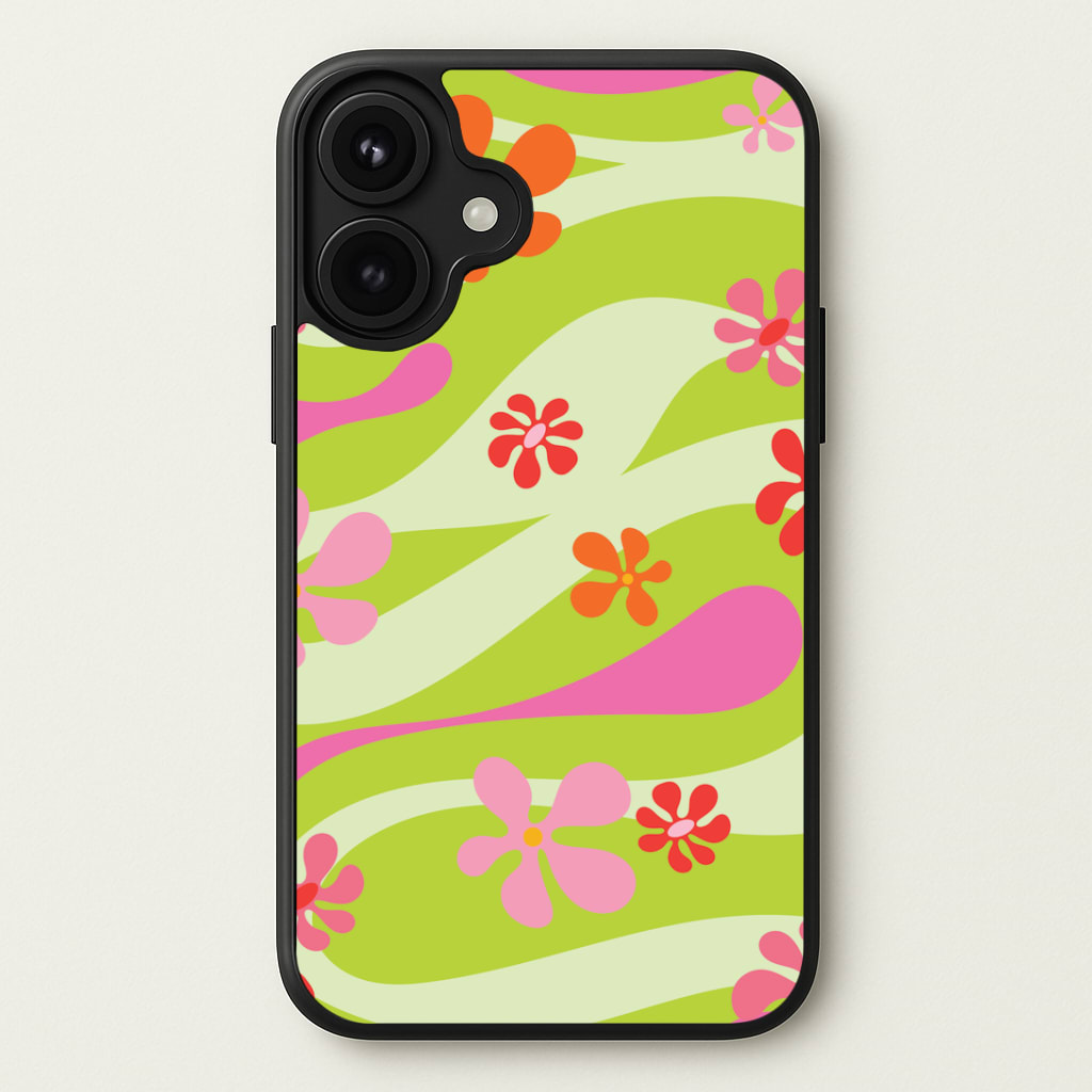Retro Flowers Pattern Phone Case