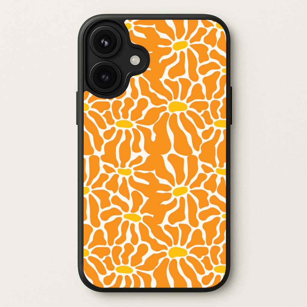 Orange Flowers - Summer Phone Case