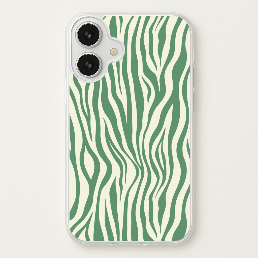 Green Zebra - Animal Patterns Phone Case