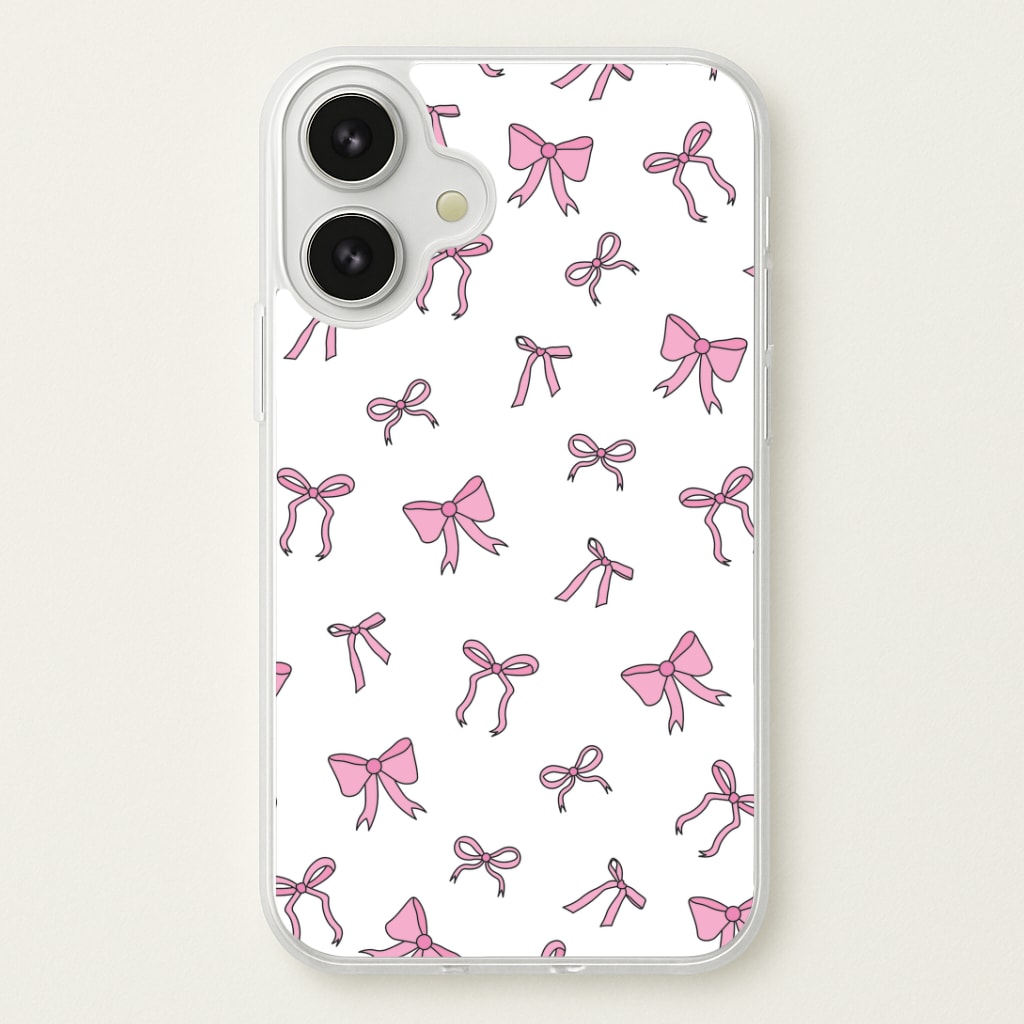Coquette Variety Pink Bows Pattern Phone Case