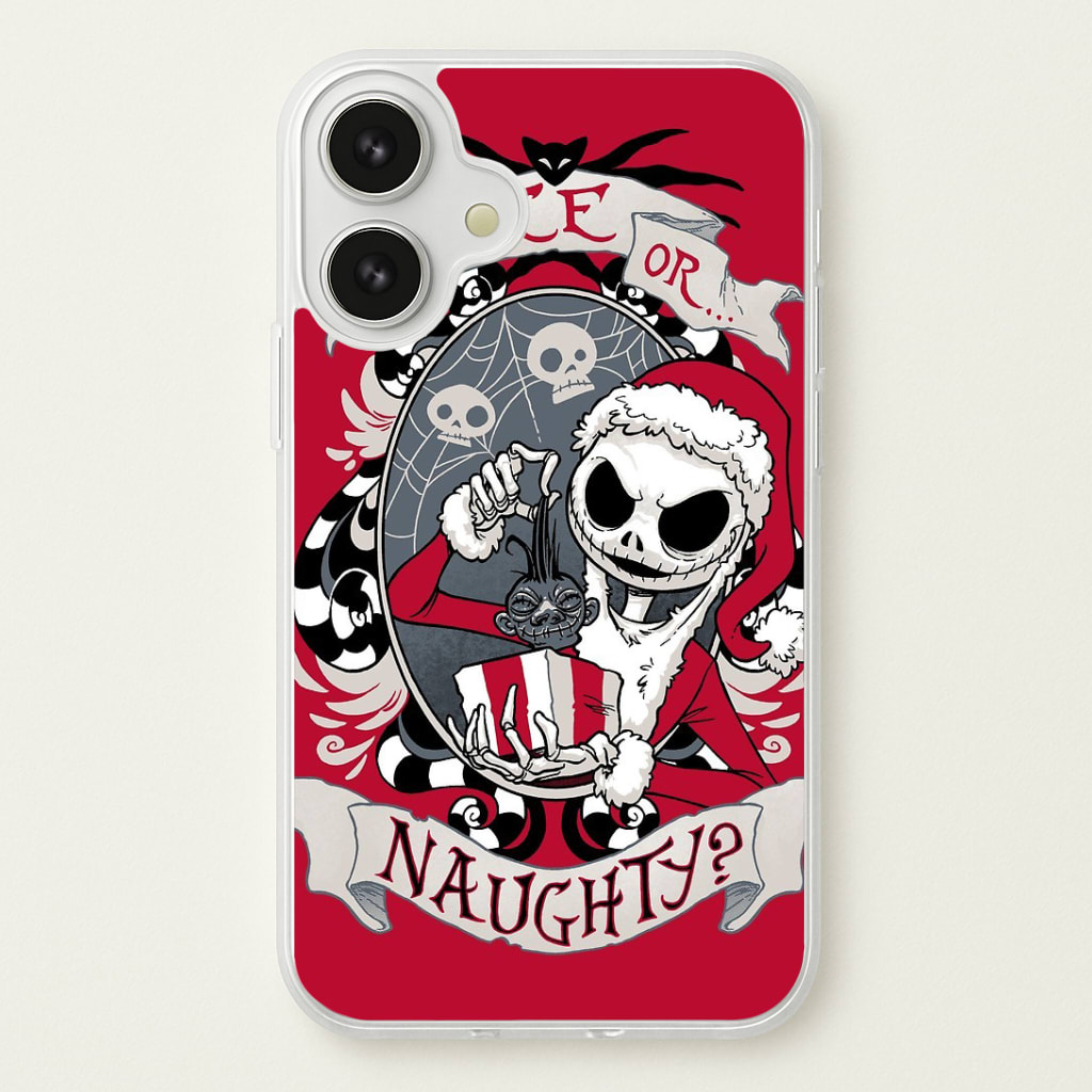 Nice Or Naughty - A Nightmare Before Christmas Phone Case