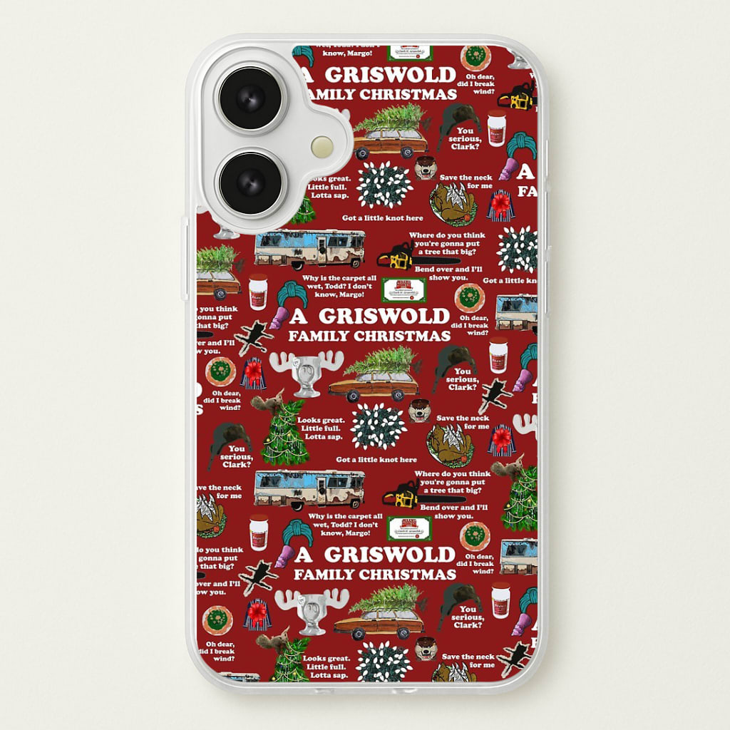 Christmas Holiday Collage Phone Case