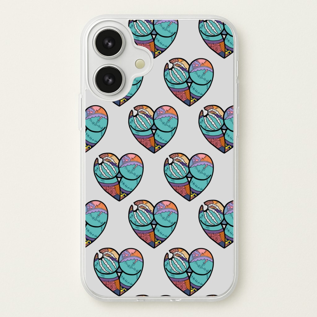 Sally And Jack Heart Pattern - TNBC Phone Case