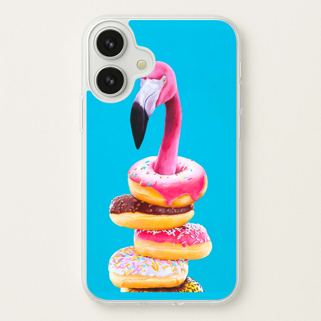 A Famished Flamingo Phone Case