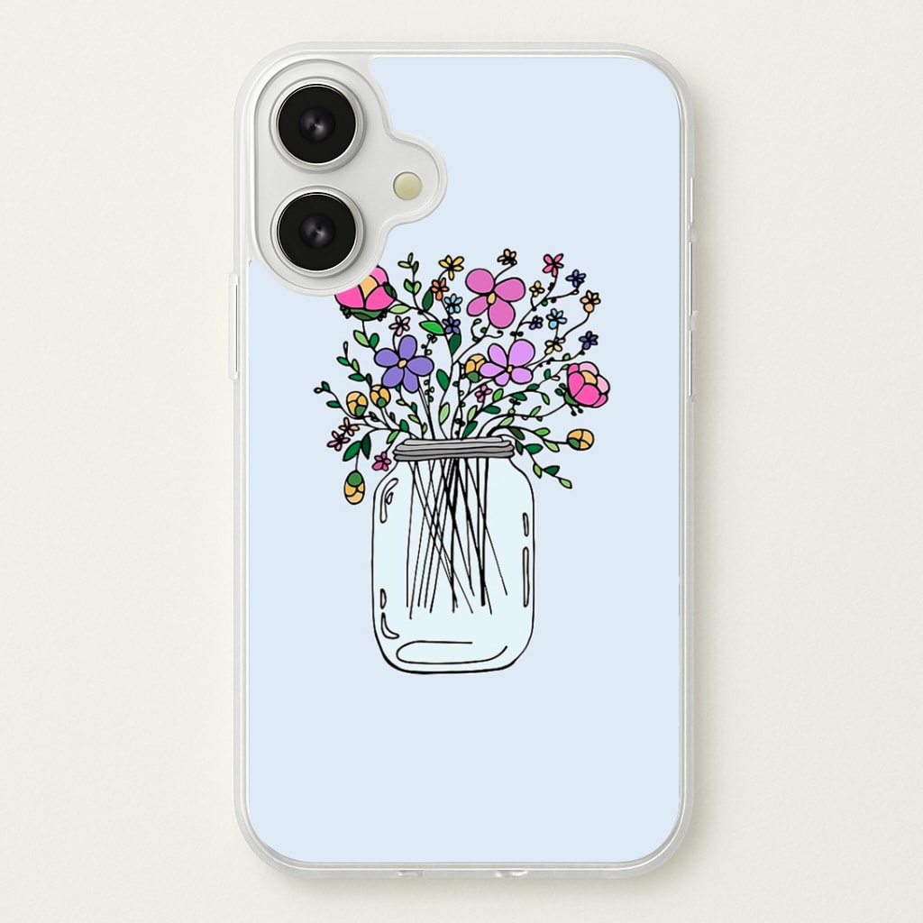 Cartoon Flower Jar Phone Case
