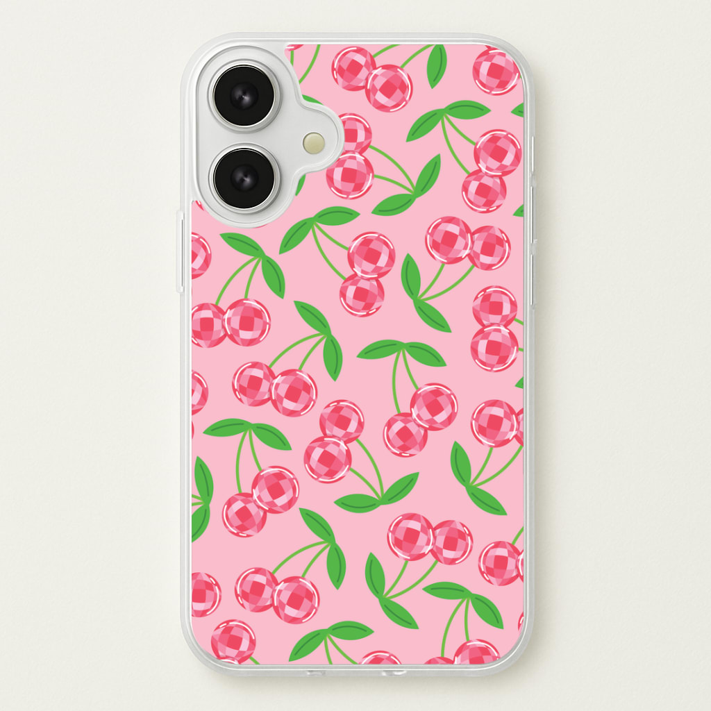 Disco Cherries Pattern Phone Case