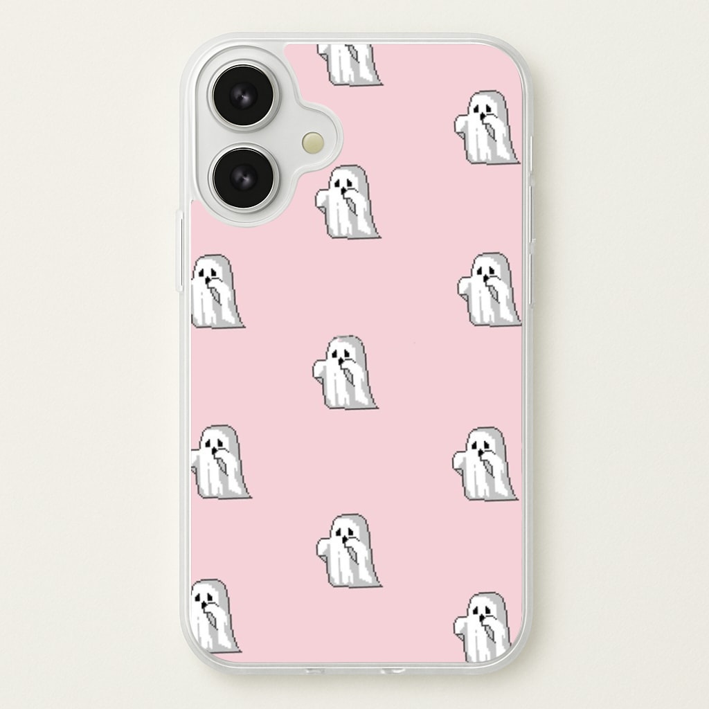 Pastel Pixel Ghost Halloween Phone Case