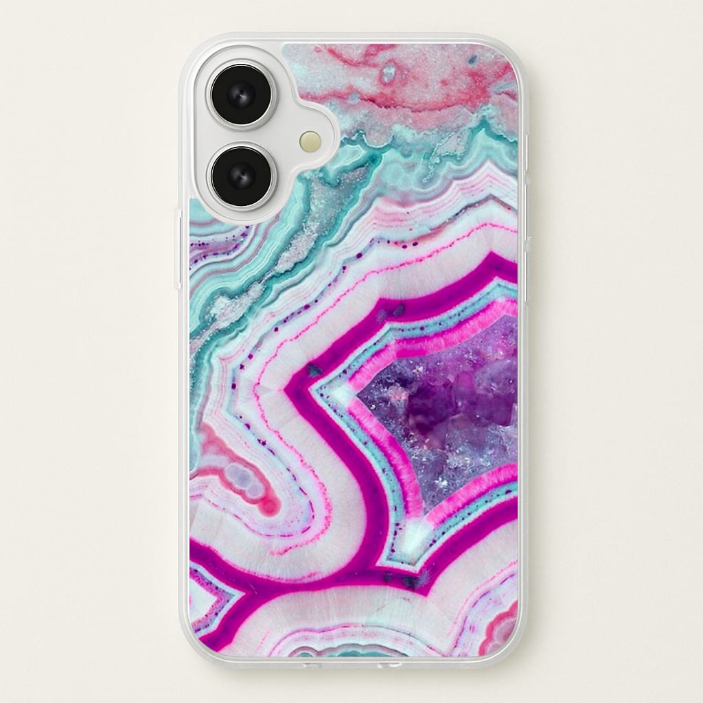 Purple Geode Pattern Phone Case