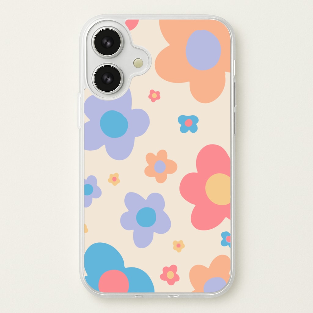 Playful Flower Pattern Phone Case