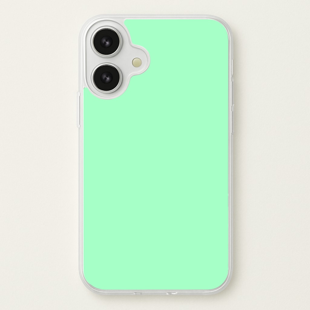 Back To Casics - Pretty Pastels - Plain Green Phone Case