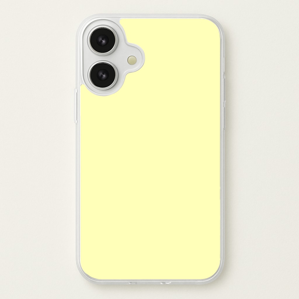 Back To Casics - Pretty Pastels - Plain Yellow Phone Case