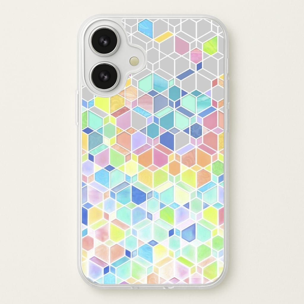 Bright Hexagon Pattern Phone Case