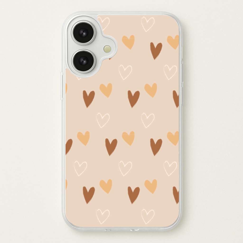 Cute Love Heart Pattern Phone Case
