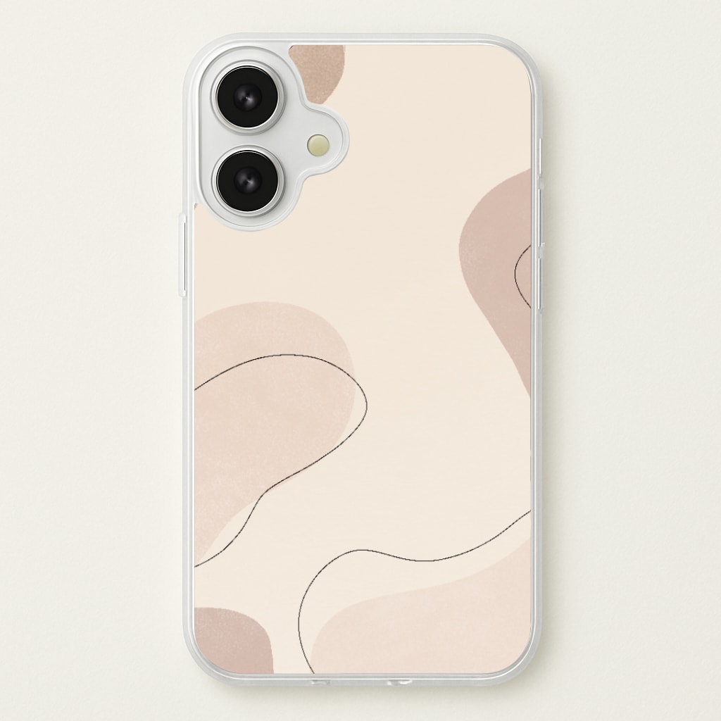 Abstract Beige Phone Case