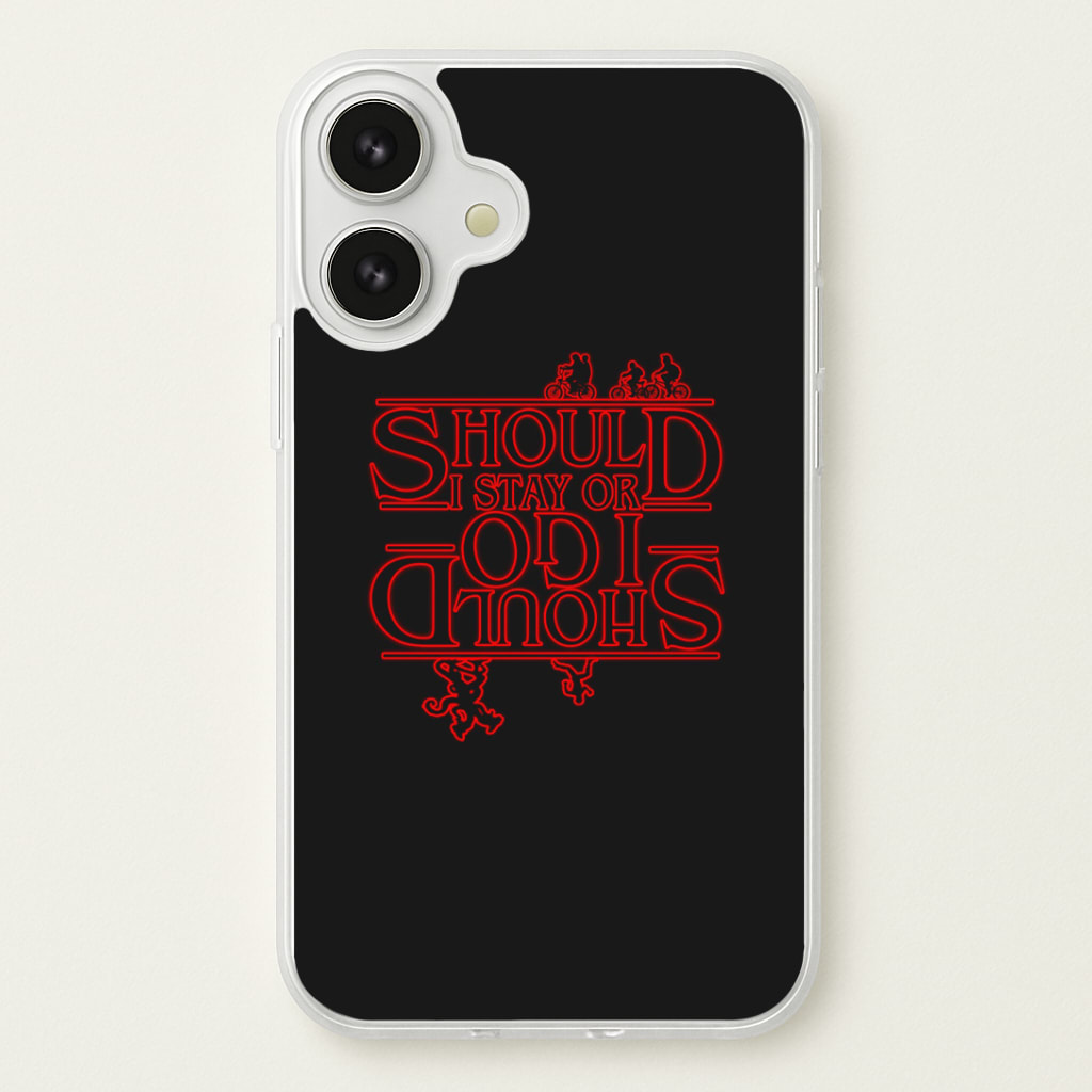 Should I Stay Or Should I Go Upside Down Phone Case