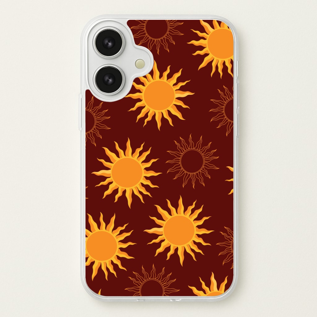 Vintage Sun Pattern Phone Case