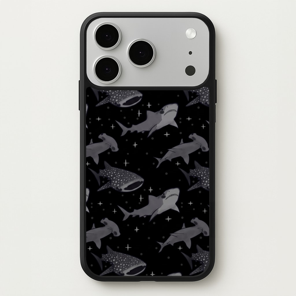 Black Shark Pattern Phone Case