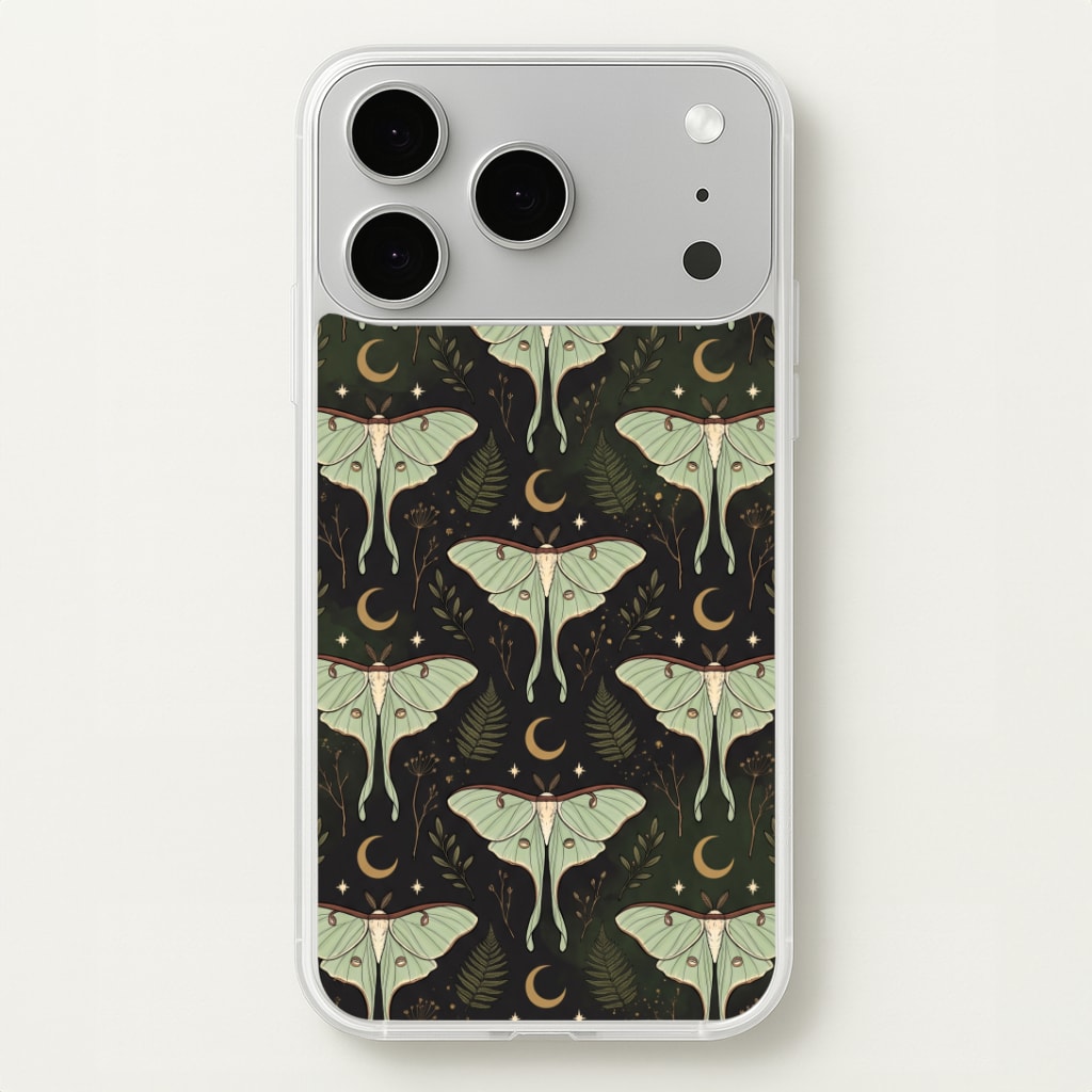 Moonlit Luna Moths Phone Case