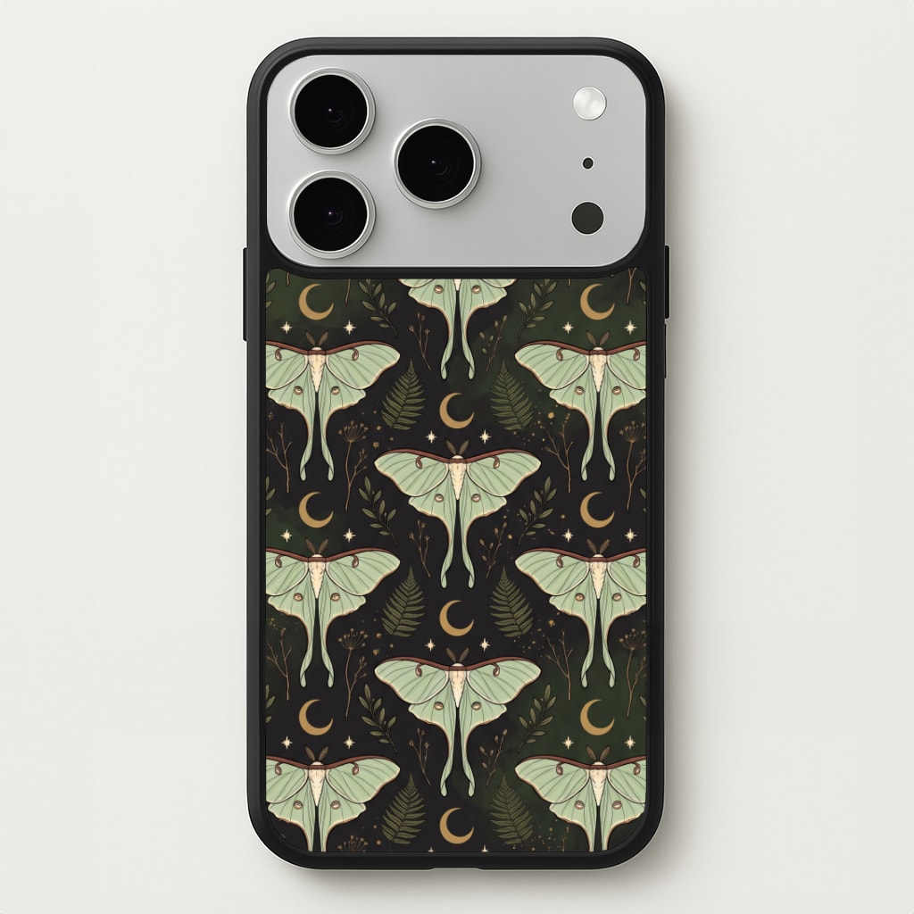Moonlit Luna Moths Phone Case