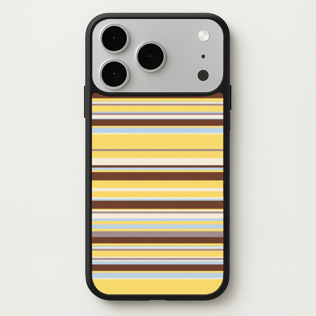 Cocoa Blue Stripe Phone Case